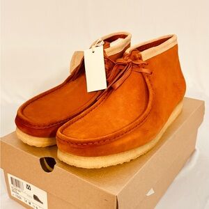 Clarks Originals Men's Wallabee Boot Dark Tan Suede